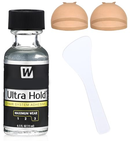 Funnaura 4PCS Wig Glue Lace Front Set, Waterproof Strong Hold Invisible Hair Bonding Glue