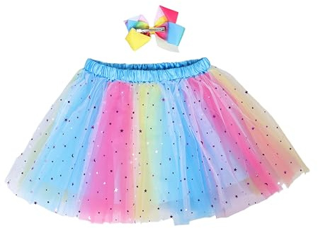 DEARMAMY Robe à Volants pour Fille Nœuds Anniversaire pour Garçon Fille Bandeau Anniversaire pour Garçon Costume Halloween Tutu Déguisement de Princesse