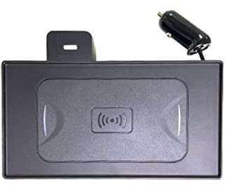 Pizgear 10W bil QI trådlös laddare Kabellös laddning ombord tändare uttag Adapter Telefon 11 Laddningspanel, for, X5 F15 X6 F16 2015-2018 Bilmonterad laddare(For X6 F16)