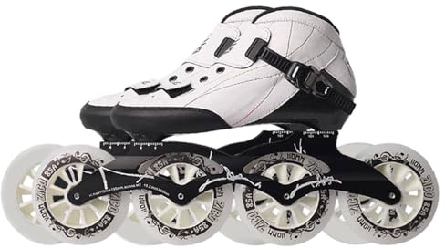 VCYEX Patines En Linea Adulto Patines En Línea para Mujer Y Hombre, Patines Profesionales De Fitness UnisexWhite,36