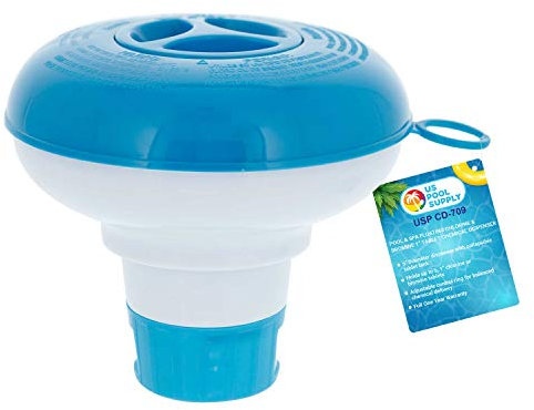 Estados Unidos Suministro de Piscina Flotante Piscina y SPA dispensador de Cloro y bromo 1 Tablet química, 5 cm de diámetro, Plegable Floater