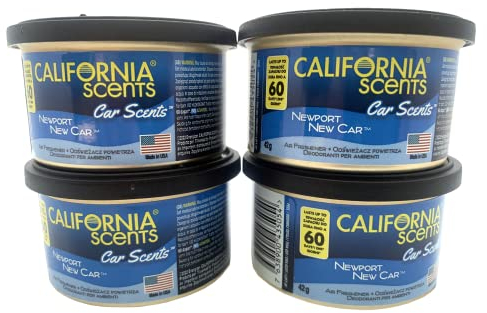 4X California Scents Car Scents New Car Lufterfrischer Raumerfrischer Autoduft 7021