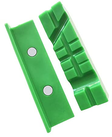 DAZZLEEX 2Pcs 4.5 Pollici Magnetico Morbido Pad Ganascia Gomma Per Metallo Morsa Banco Macchine Utensili