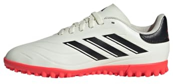 adidas Unisex Kinder Copa Pure II Club Flexible Ground Boots, Ivory / Core Black / Solar Red, 29 EU