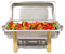 VonVVer Contenitore scaldavivande in acciaio inox, 63 x 35 x 32 cm, Rechaud, Chafing Dishes, scalda cibo, contenitore per catering, buffet e feste (rettangolare da 9 l)