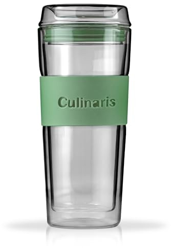 Culinaris – glasbägare 420 ml – dubbelvägg – mintgrön