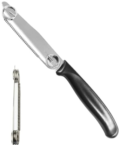 Zuasdvnk Sbucciatore di frutta e verdura, pelapatate per verdure da cucina, affettatrice rapida di frutta da cucina, strumento per intagliare con presa comoda per patate, e