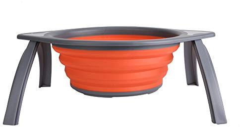 Setaccio Estensibile per Lavello Colino, Silicone Pieghevole Grigio Rosso, Cestello Filtro da Scolapasta - Salvaspazio, Facile da Pulire, Ideale per Verdure e Frutta (Grigio arancione)