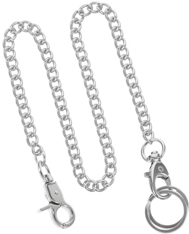Ciieeo Catena per Orologio da Tasca in Acciaio Inossidabile Argento, Resistente e Portatile, Elegante Accessorio Fai da Te per Cappotti e Abbigliamento
