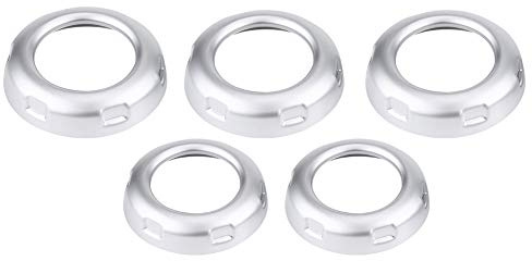 KIMISS Manopole volume e climatizzazione auto, 5Pcs ABS chrome volumi per auto e manopole per il condizionamento del pulsante per Sport 2010-2013