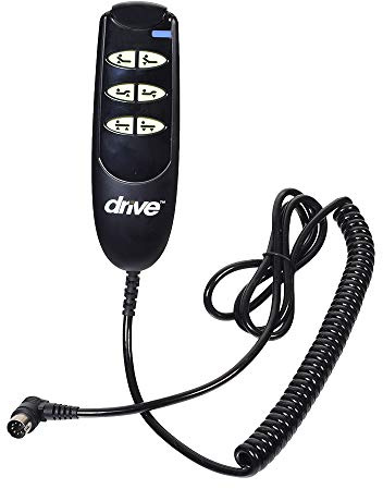AlveyTech 6 Button 7-Pin Hand Control Pendant for The Drive Medical Ultra Light Delta Bed (15033 & 15235) - Replacement Remote Compatible with Listed Model Hospital Beds Only, Drive PN 15033HC-G