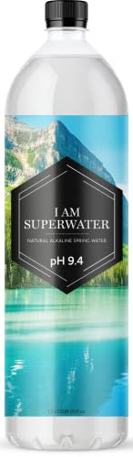 Alkaline Water pH 9+ (basic) - 1000ml 6 bottles I am Superwater (6-pack)