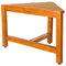 VaeFae Eck-Duschhocker aus Teakholz,Duschhocker Modern aus Holz, Eck-Duschhocker fürs Badezimmer, Duschhocker fürs Badezimmer zum Rasieren der Beine
