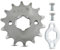 Mtanlo 428-14T Pignone Anteriore 17mm Denti Moto Pignone Motore Pignoni Conici Catena Engine,428-14T Pignone Anteriore per 50cc 70cc 90cc 110cc 125cc Dirt Pit Bike Mini Bici ATV 4 Ruote Moped