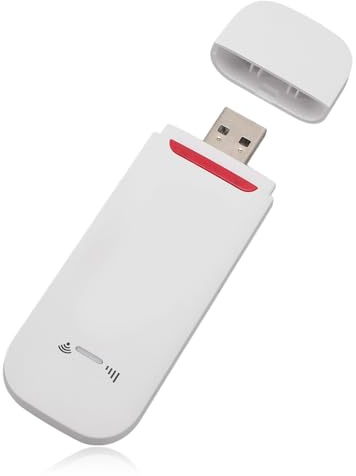 Router 4G LTE da 500 Mbps, Modem Router USB Portatile con Slot per Scheda SIM, Mini Router Hotspot da Viaggio Supporta Fino a 10 Utenti, Plug and Play
