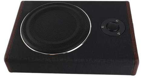 aqxreight 10 Tum 800W Bil Slim Under- Subwoofer High Power Car Active Sub Bass Speaker Kit med Diskant BT-funktion Inbyggd Kraftförstärkare för Bilbil SUV RV RV (8 tum)