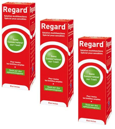 Horus Pharma Regard Solutions Multifonctions + 3 Etuis A Lentilles 3x355ml