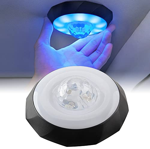 Sidaqi Lampe de Lecture de Voiture LED Éclairage intérieur Lampe de Coffre Décoration de Plafond de Voiture Lumière d'ambiance colorée avec Commande vocale USB Rechargeable Luminosité réglable