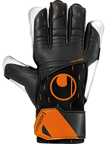 uhlsport Speed Contact Starter Soft Torwarthandschuhe Fußball schwarz/weiß/Fluo orange Größe 3.5