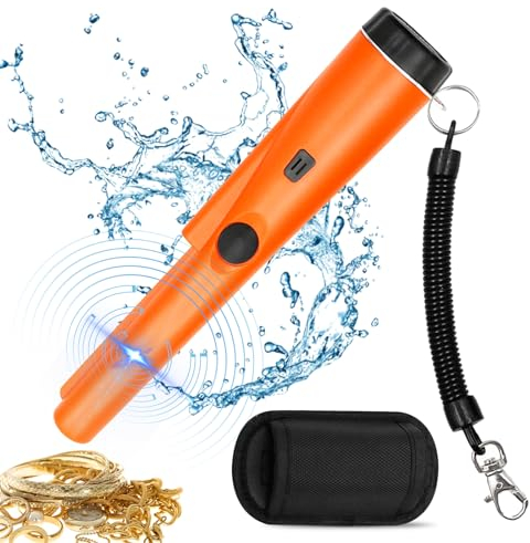 Vegena Detector De Metales, Detector De Metales De 360° Exploración, Ip66 Impermeable Detector De Metales Portatil, Detector De Metales De Escaneo De 360° Apto A Buscar Monedas De Oro, Moneda, Joyas