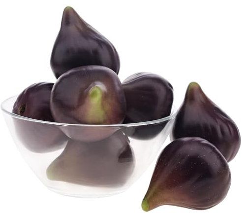 Funzhan 8pcs Fake Fig Display Artificial Realistic Fruit Decoration Lifelike Faux Food Model Faux Simulation Sketch Early Education Prop