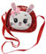 Bolso De Hombro Para Niñas, Bolso Infantil De Conejo Con Lentejuelas, Bandolera Cruzada De Pu, Rojo, 19X15X6Cm