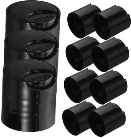 WRITWAA 50pièces Bouchons De Distributeur De Pour Bouteilles Plastique Capuchons à Pompe Pour Shampooing Et Lotion Couvercles Universels Durables Et Pratiques
