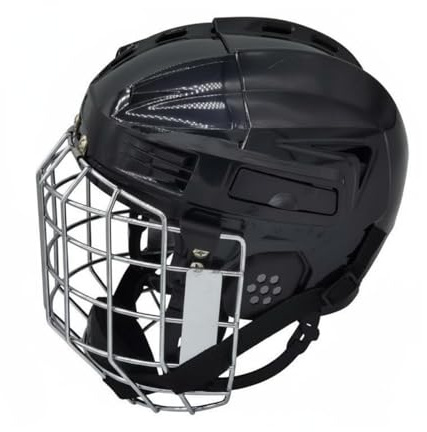 Gralara Casco da Hockey con Gabbia Certificata CSA CE Casco con Griglia Acciaio Anti-Graffio Visiera da Hockey su Ghiaccio per Bambini, Baseball, Softball, S
