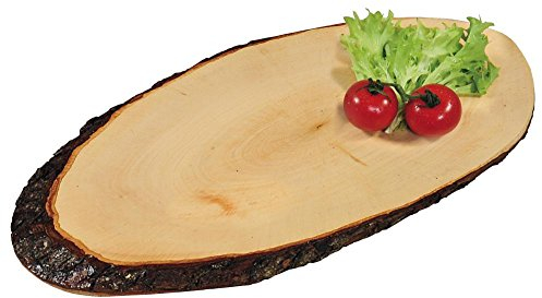 Kesper rinden – Tabla para servir Madera de aliso, 35 x 16 cm, grosor de 1,5 cm, varios modelos, madera de aliso, 5 unidades