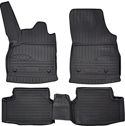 Norm Liners | Tapis De Sol en Caoutchouc TPE Toutes Saisones pour Astra K 2015-2021, Bord Haut, Noir, Antidérapant, Toutes Saisons