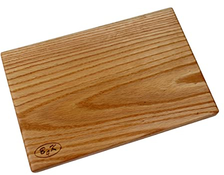 B4K 30x20cm Planche à Découper en Bois de Chêne Surface Antibactérienne Huilée Utilisable des Deux Côtés