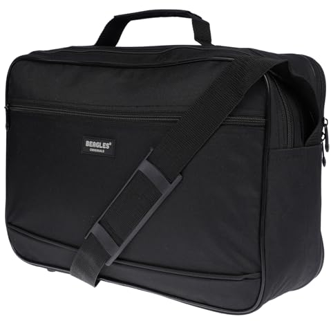 Christian Wippermann große Herren Tasche Arbeitstasche Umhängetasche Flugbegleiter Messenger Bag Schwarz