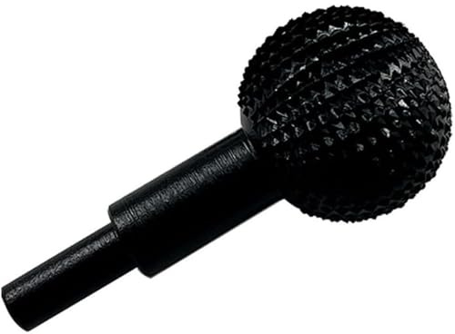 Gouge sphérique pour sculpture sur bois, tête de meulage sphérique pour la sculpture et le ponçage du bois, râpe sphérique, diamètre 40 mm (noir)