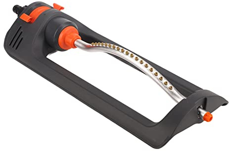 Restokki Aspersor Oscilante Automático para Césped, Dispositivo de Riego con 19 Orificios y 4 Modos de Funcionamiento, Equipo de Riego Multiuso para Jardines Domésticos y Agricultura Pequeña