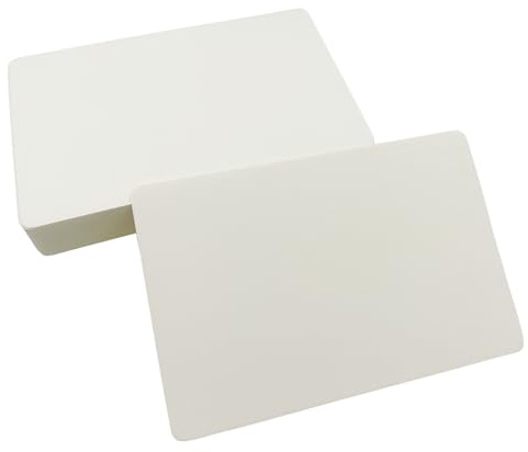 50 fogli di carta kraft, 10 x 15 cm, 350 g/m², carta bianca per fai da te, biglietti di auguri, inviti, progetti fai da te