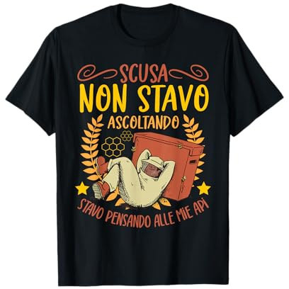 Apicoltore Stavo Pensando Alle Mie Api Api Da Miele Maglietta