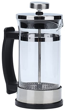 Kukyller Caffettiera francese Press, 350 ml Mini Coffee/Tea Press Acciaio inossidabile e Brewer di vetro per Home Office