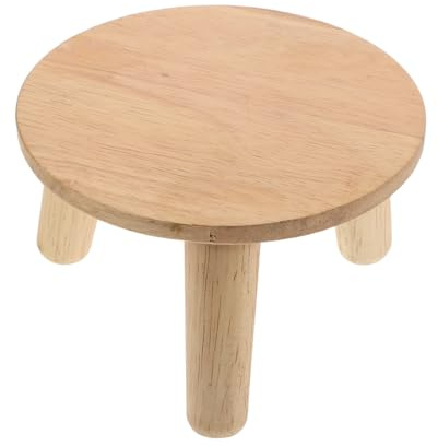 YARNOW Portafiori in Legno Massello Piccolo per Piante da Interno, Supporto per Fioriere e Piedistallo Decorativo per Soggiorno, Balcone e Ufficio