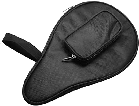 Tischtennisschläger-Tasche wasserdicht Pong Paddel Fledermaus Beutel Ball Case (Schwarz)