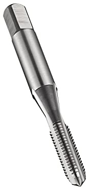 Dormer E105M8X1.0NO9 Series E105 HSS Straight Flute Serial Hand Tap Metric Fine with Bright Finish, DIN352 Standard, NO9, MF8 x 1.00 mm Thread, 63 mm Length