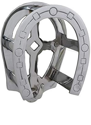 Tack Room Studio Brass Horseshoe Bridle Rack (Chrome)