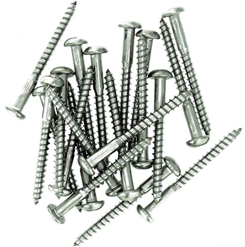 No.8 x 2.75 (4.0mm x 70mm) Pozi Pan Wood Screw - Stainless Steel (A2) (Pack of 20)