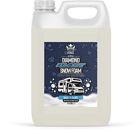 Caravan King – Snow Foam Car Shampoo – Super Thick, Non-Caustic Pre-Wash for Cars, Caravans & Motorhomes, 5L