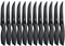 targzier Steakmesser 12 Stück,Steakmesser-set aus Edelstahl,Scharfes Steak Messer Set mit Wellenschliff,Steakbesteck Messerset,Küchen-Steakbesteck,Spülmaschinenfest