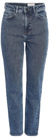 NMDAISY HW MOM FIT Jean AZ394MB FWD NOOS, Mellanblå denim, 31W x 34L