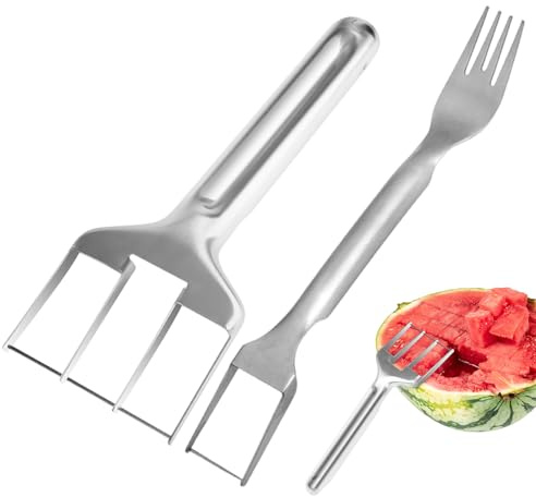 Cortador De Sandía De 1 Pieza, Horquilla De 1 Pieza, Herramienta De Corte De Fruta, Adecuada para Catering, Picnic Y Campamento.