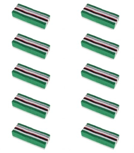 Lot de 10 gommes à tableau noir – Gomme à craie en feutre multicouche – Prise en main facile, éponge nettoyante légère pour tableau noir – Idéal pour la salle de classe, la maison ou le bureau