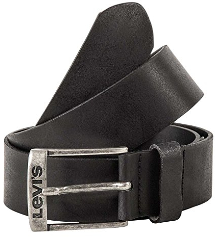 Levi's Herren NEW DUNCAN Gürtel, Schwarz (Black), 80