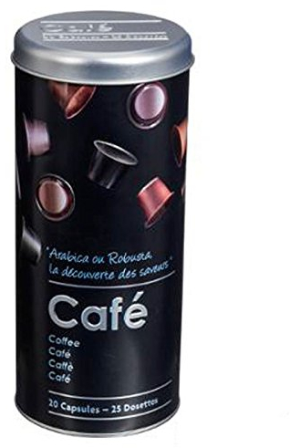 VITA PERFETTA 1 x Boîte à Capsules de Café- Boîte pour Dosettes de Café - Porte Capsules (18 x 8 cm)