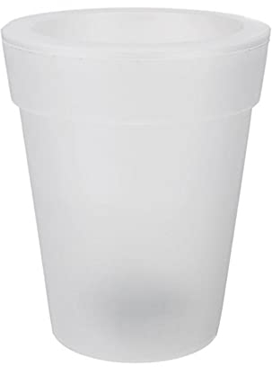 Happyyami Maceta con energía Solar Que Brilla en la Oscuridad, macetas LED para Exteriores iluminadas pequeñas macetas para decoración de jardín